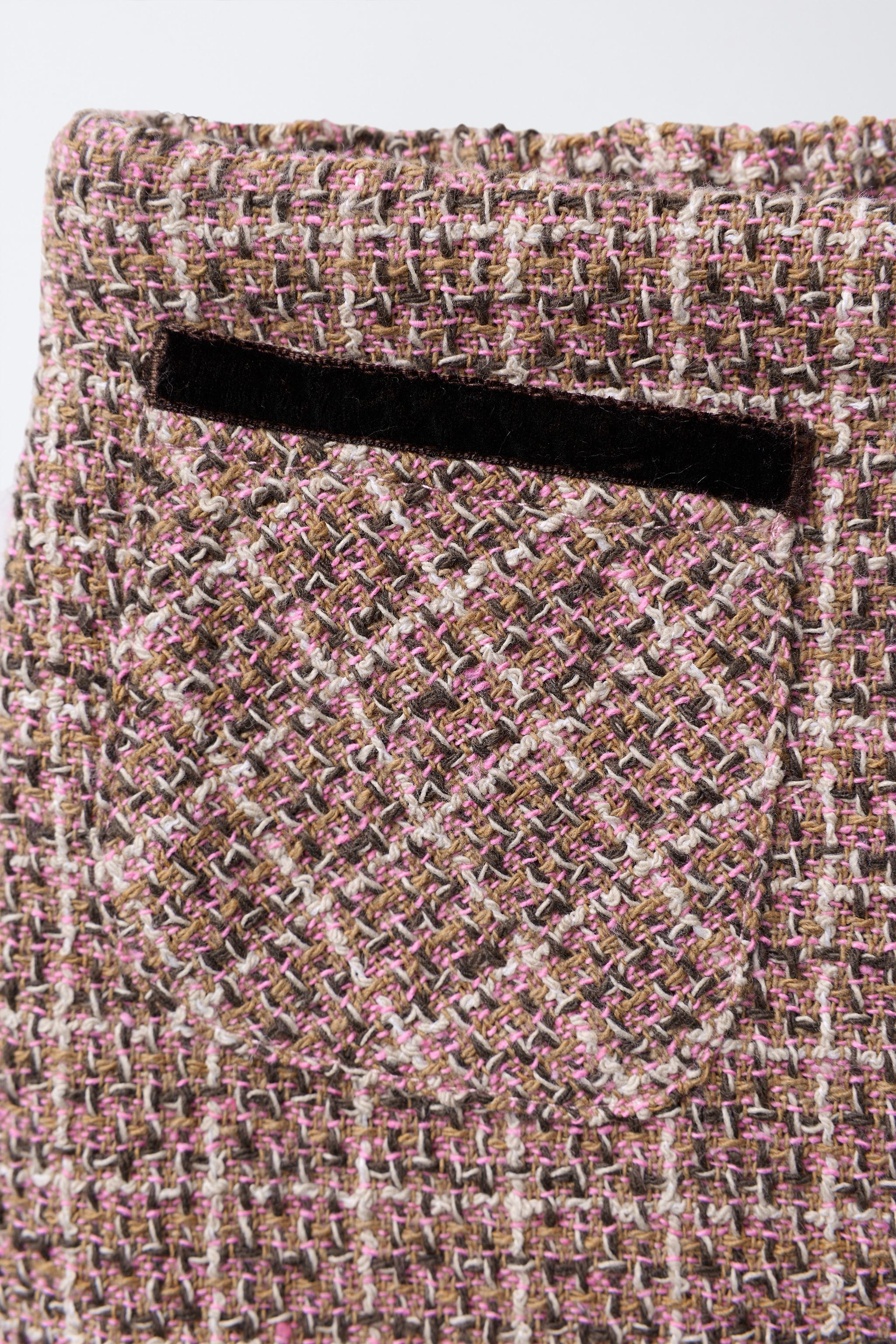 PRINTED VELVET POCKET SKORT